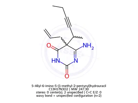 Chemical structure of Uracil Impurity 141
