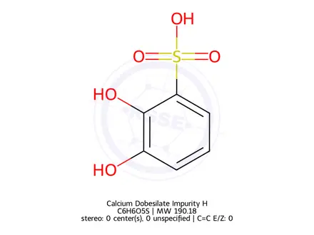 Chemical structure of Calcium Dobesilate Impurity H