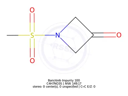 Chemical structure of Baricitinib Impurity 100