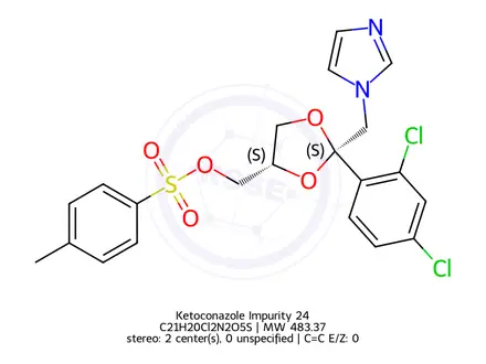 Chemical structure of Ketoconazole Impurity 24