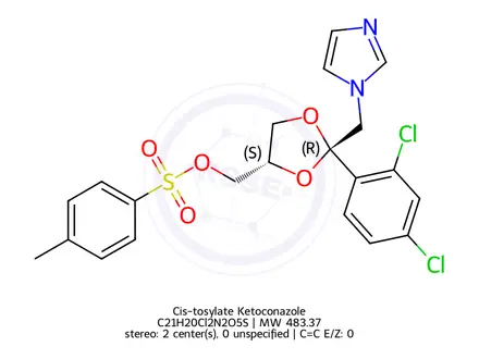 Chemical structure of Ketoconazole Impurity 37