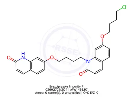 Chemical structure of Brexpiprazole Impurity F
