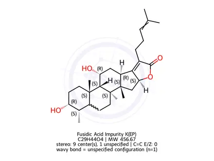 Chemical structure of Fusidic Acid Impurity K(EP)