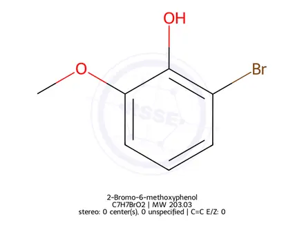 Chemical structure of 2-Bromo-6-methoxyphenol