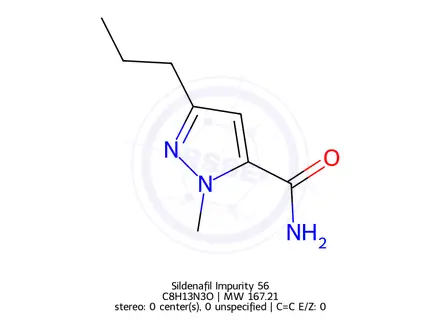 Chemical structure of Sildenafil Impurity 56