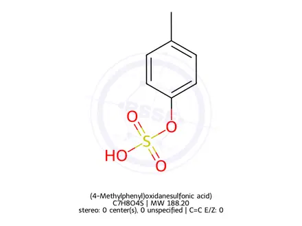 Chemical structure of (4-Methylphenyl)oxidanesulfonic acid)