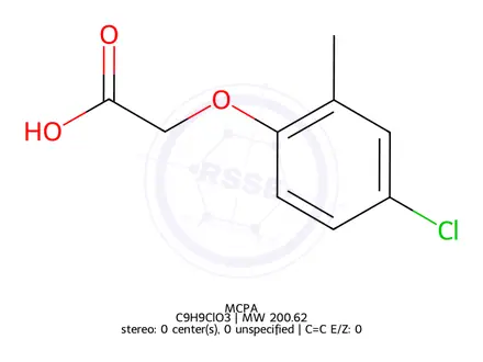 Chemical structure of MCPA Acid