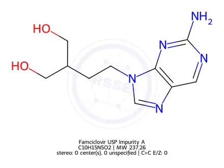Chemical structure of Famciclovir USP Impurity A