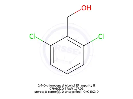Chemical structure of 2,4-Dichlorobenzyl Alcohol Imp-B