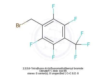 Chemical structure of 2,3,5,6-Tetrafluoro-4-(trifluoromethyl)benzyl bromide