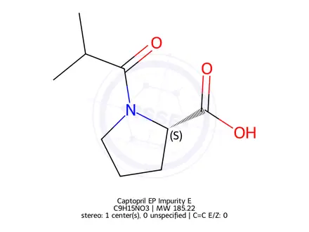 Chemical structure of Captopril EP Impurity E