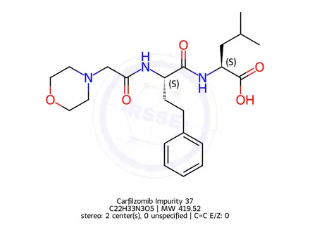 Chemical structure of Carfilzomib Impurity 37