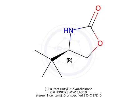 Chemical structure of (R)-4-tert-Butyl-2-oxazolidinone