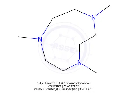 Chemical structure of 1,4,7-Trimethyl-1,4,7-triazacyclononane