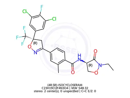 Chemical structure of (4R,5R)-ISOCYCLOSERAM