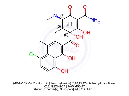 Chemical structure of Tetracycline Impurity 11(Hydrochloride)