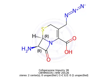 Chemical structure of Cefoperazone Impurity 28