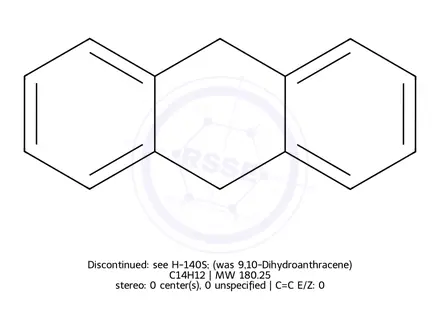 Chemical structure of Discontinued: see H-140S; (was 9,10-Dihydroanthracene)