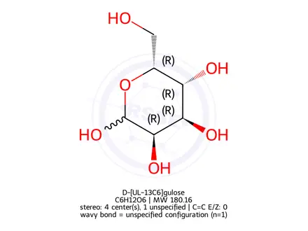 Chemical structure of D-gulose