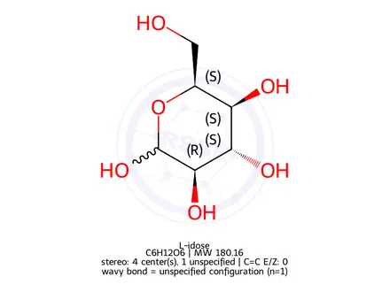 Chemical structure of L-idose