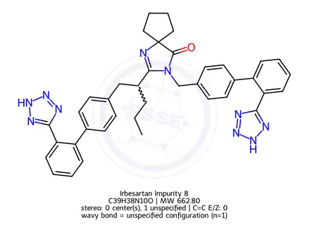 Chemical structure of Irbesartan Impurity 8