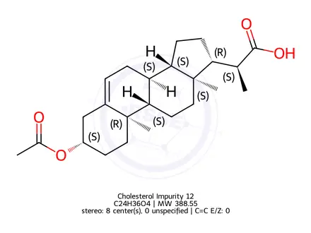 Chemical structure of Cholesterol Impurity 12