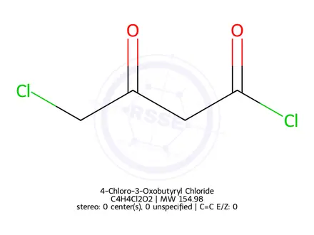 Chemical structure of 4-Chloro-3-Oxobutyryl Chloride