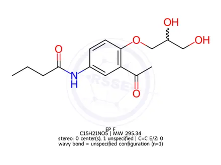 Chemical structure of Acebutolol EP Impurity F