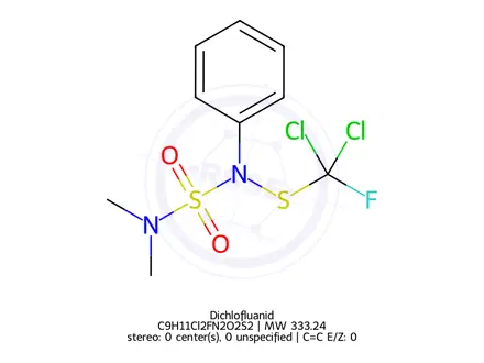 Chemical structure of Dichlofluanid