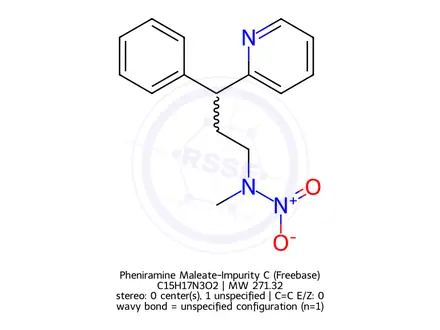 Chemical structure of Pheniramine Maleate-Impurity C (Freebase)