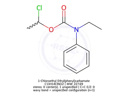 Chemical structure of 1-Chloroethyl Ethyl(phenyl)carbamate