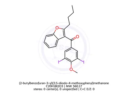 Chemical structure of Amiodarone Impurity 32