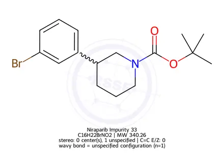 Chemical structure of Niraparib Impurity 33