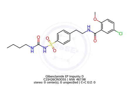 Chemical structure of Glibenclamide EP Impurity D