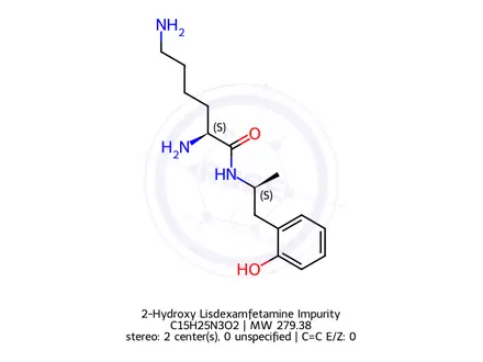Chemical structure of 2-Hydroxy Lisdexamfetamine Impurity