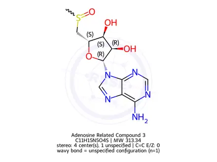 Chemical structure of Adenosine Related Compound 3