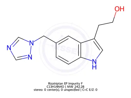 Chemical structure of Rizatriptan EP Impurity F
