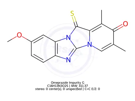 Chemical structure of Omeprazole Impurity G