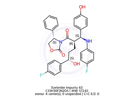Chemical structure of Ezetimibe Impurity 63