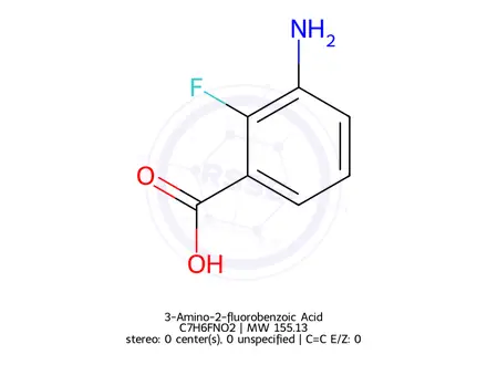 Chemical structure of 3-Amino-2-fluorobenzoic Acid