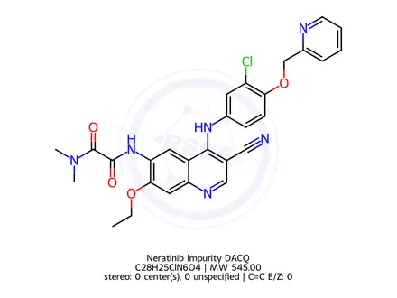 Chemical structure of Neratinib Impurity DACQ