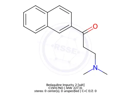 Chemical structure of Bedaquiline Impurity 2