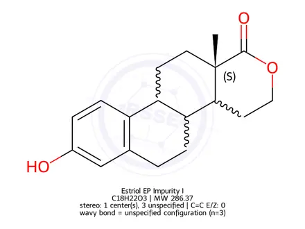 Chemical structure of Estriol EP Impurity I