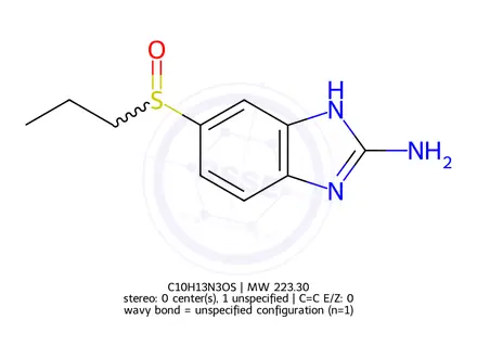 Chemical structure of Albendazole impurity 23
