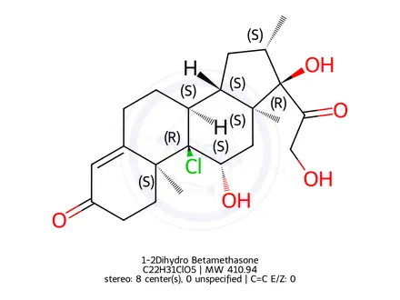 Chemical structure of Beclometasone Impurity 26