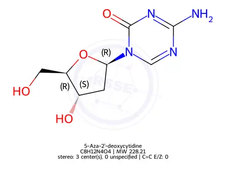 Chemical structure of 5-Aza-2'-deoxycytidine