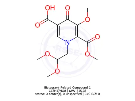 Chemical structure of Bictegravir Related Compound 1