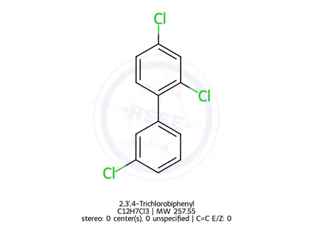 Chemical structure of 2,3',4-Trichlorobiphenyl