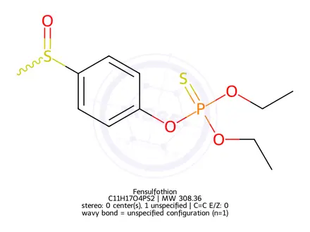 Chemical structure of Fensulfothion
