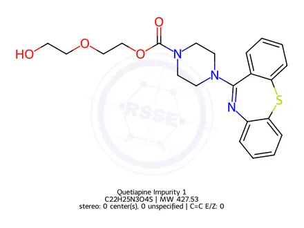 Chemical structure of Quetiapine Impurity 1